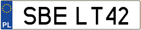 Trailer License Plate